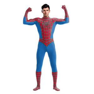 Halloween Cosplay Spider-man Aquaman Tights One-piece Jumpsuit Bat Clothes Expedition Adult Halloween Costume