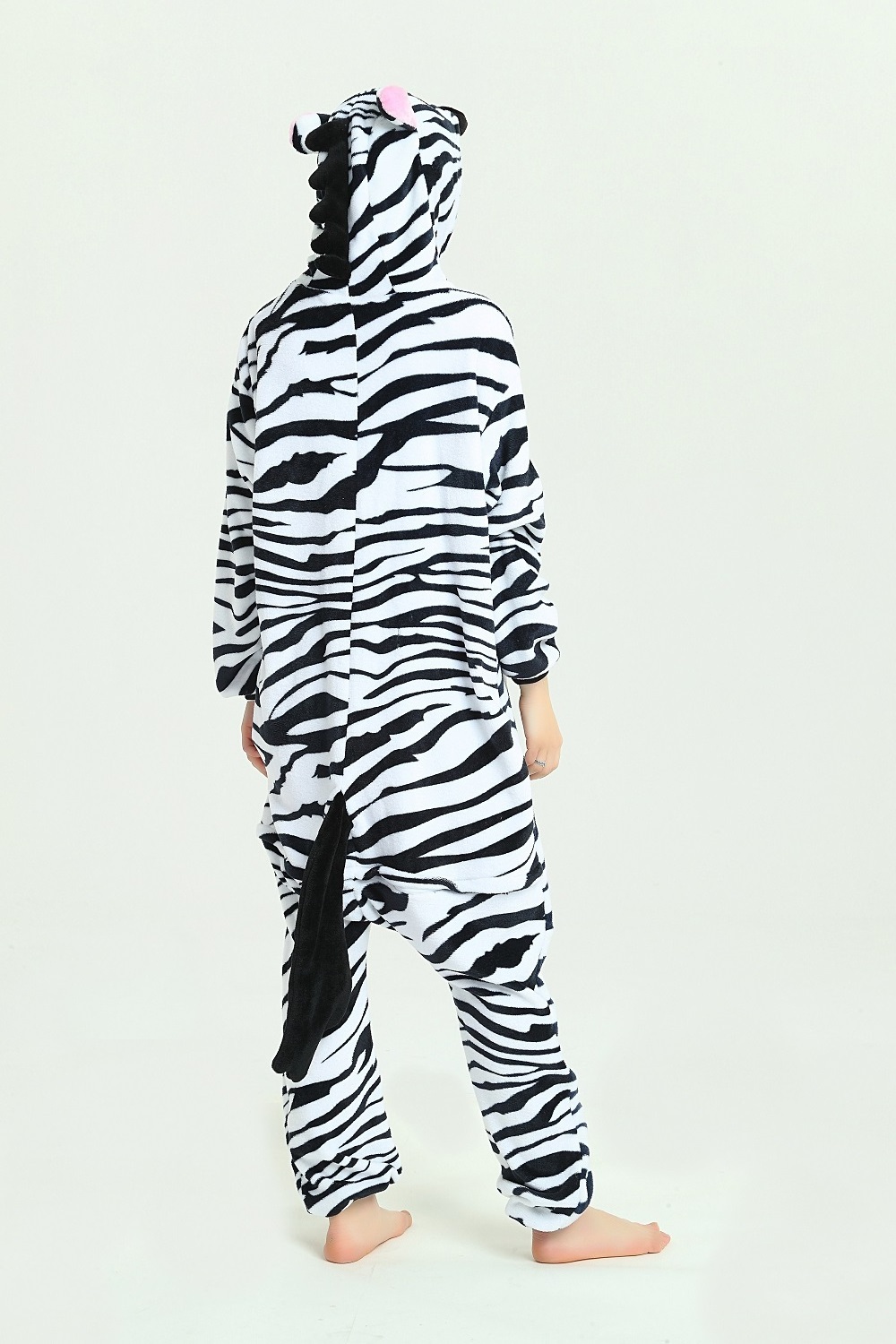 IN-STOCKED Retail Wholesale Animal Onesies  Christmas Pajamas Flannel Cartoon Costume Zebra Adults Pajamas Manufacturers