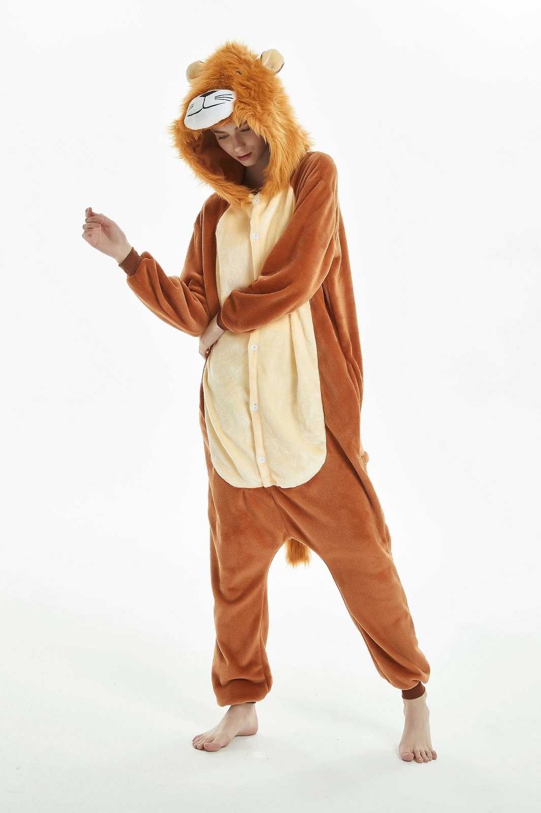 Carnival Costume Pajamas 3D Lion Halloween Costumes Cosplay Sleepwear Dinosaur Costume