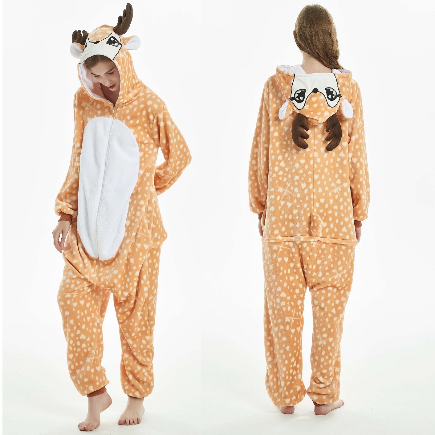 IN-STOCKED Retail Wholesale Animal Onesies Deer Cosplay Anime Costume Pajamas Halloween Cosplay Costume Cosplay Anime