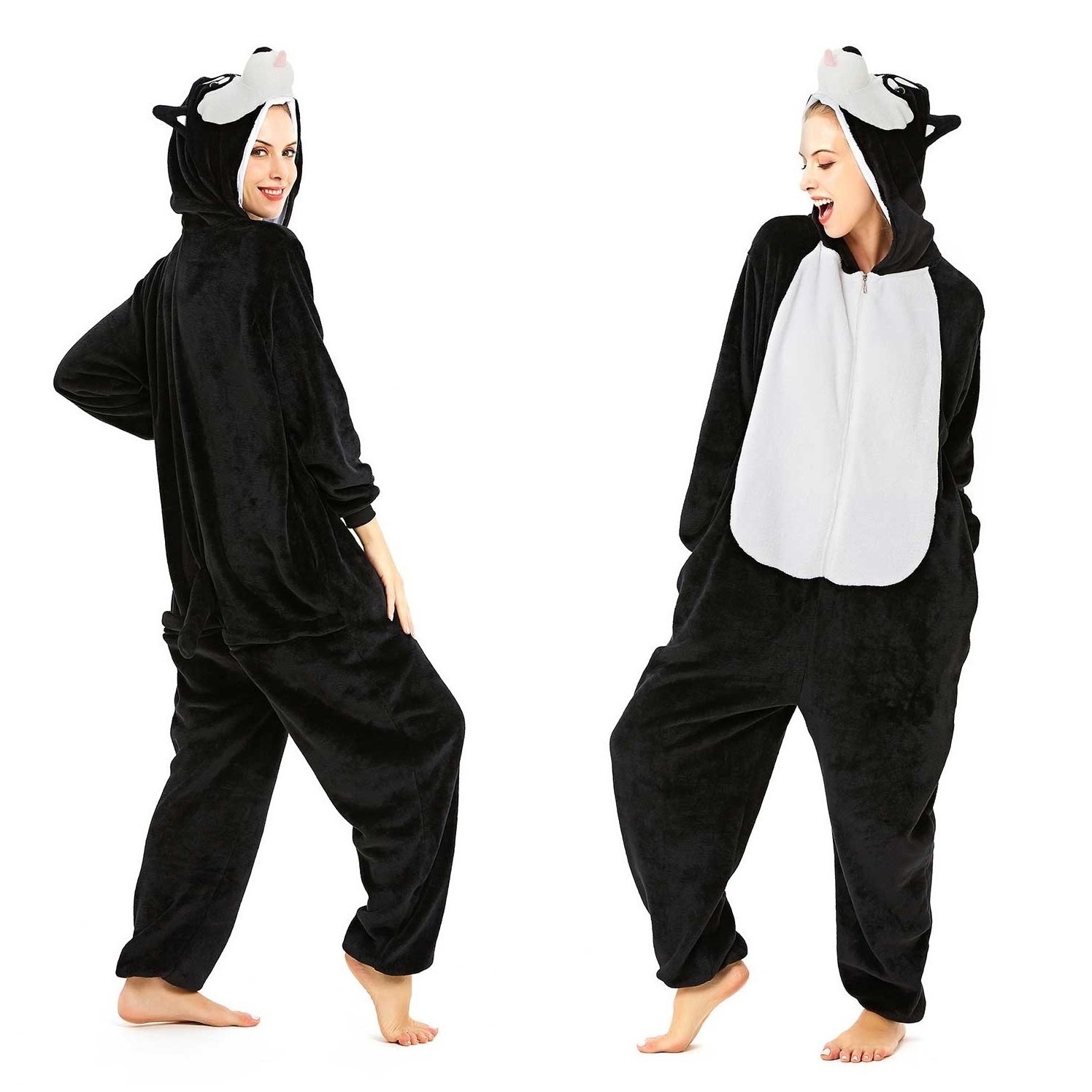 IN-STOCKED Retail Wholesale Animal Onesies Christmas Pajamas Cartoon Costume Adults Pajamas Manufacturers Husky Dog