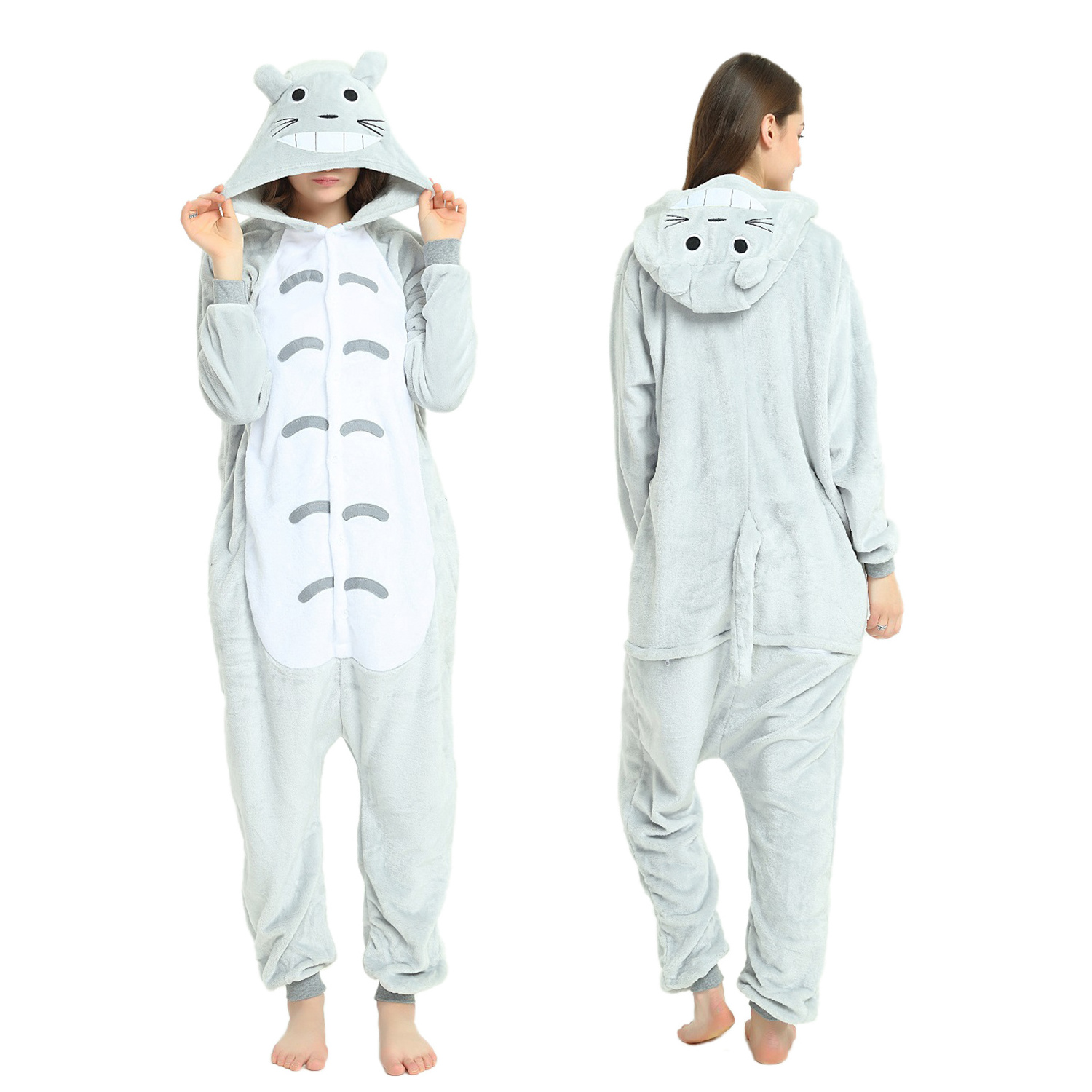 IN-STOCKED Retail Wholesale Animal Onesies Christmas Pajamas Flannel Cartoon Costume Chinchilla Family Christmas Pijama Kigurumi