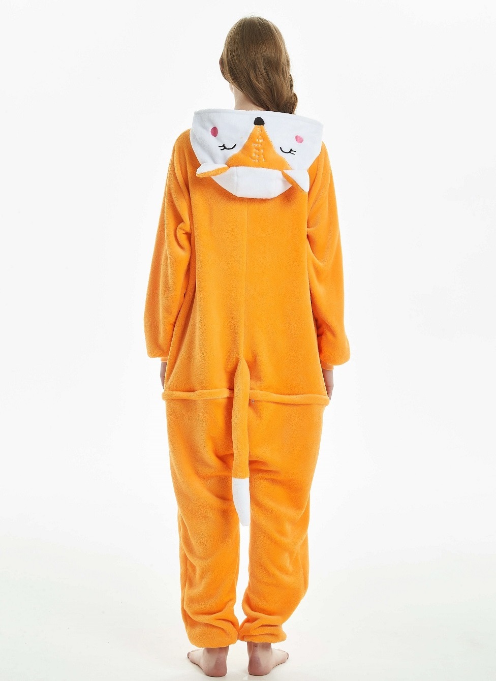 IN-STOCKED Retail Wholesale Animal Onesies  Christmas Pajamas Flannel Cartoon Costume Fox Adults Pajamas Manufacturers