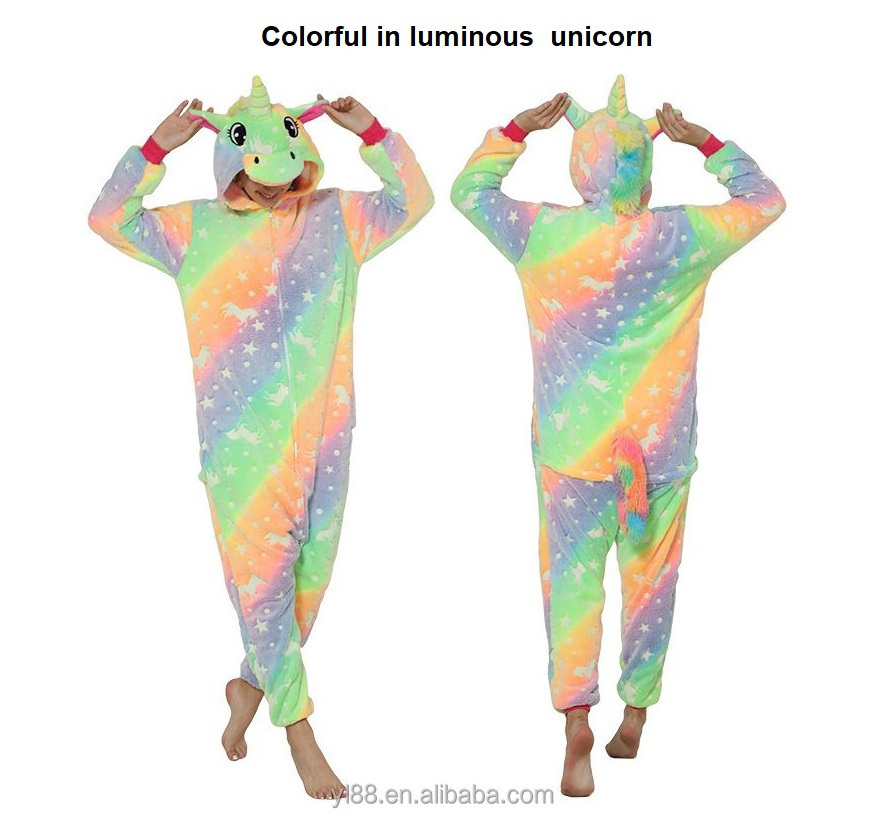 IN-STOCKED Retail Wholesale  Adult Polar Fleece Flannel Animal Pajamas Cartoon Sleepwear Husky Dog Onesie Sleepwear Women