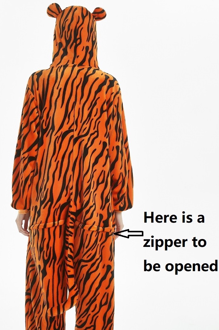 IN-STOCKED Retail Wholesale TV & Movie Costumes Anime Costume Pajamas Tiger Halloween Cosplay Sleepwear Animal Onesies Bodysuit