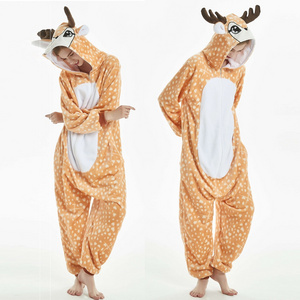 IN-STOCKED Retail Wholesale Animal Onesies Deer Cosplay Anime Costume Pajamas Halloween Cosplay Costume Cosplay Anime