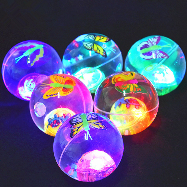 Good-Looking Glitter Led Water Bouncy Ball Flashing Bouncing Rubber Ball For Kids Flashing Bouncing Rubber Ball Liquid Bouncy