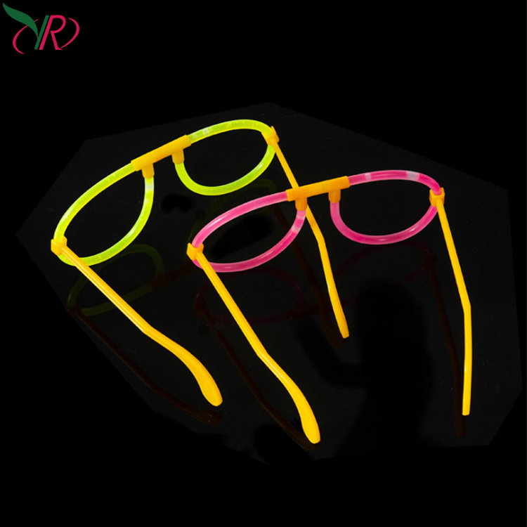 Heart Shaped Glow Eye Glasses Glass Glow In The Dark Dip Pen Dropshipping Glow In Dark Glass Pipe Hour Glass