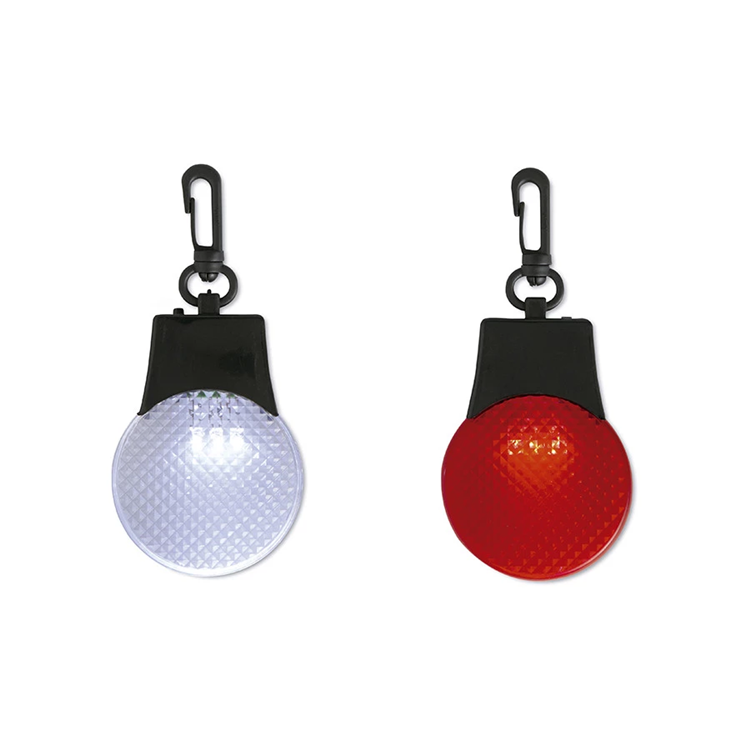 Custom Led Reflector Warning Light Reflective Keychain Safety Warning Light Ball Keychain Reflective Led Warning Light Keychain