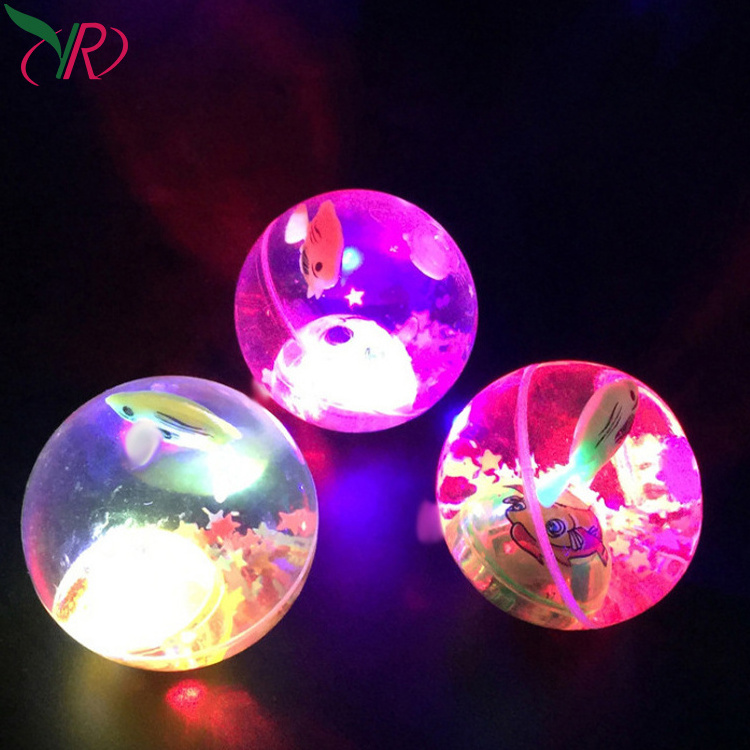 Good-Looking Glitter Led Water Bouncy Ball Flashing Bouncing Rubber Ball For Kids Flashing Bouncing Rubber Ball Liquid Bouncy