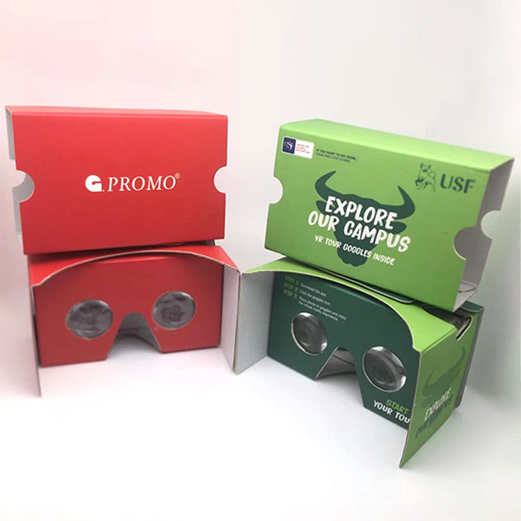 Newest portable custom google cardboard 3d vr glasses with envelope packing goole cardboard vr Glasses google cardboard v2