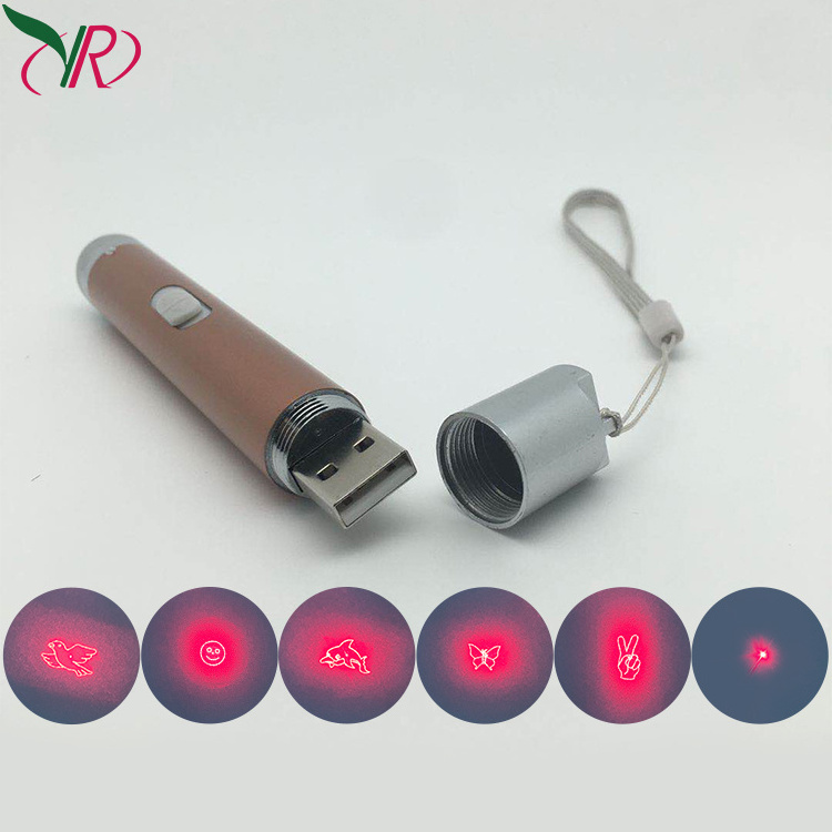 Chargeable 6 in 1 Gadgets Of Play Pet Laser Interactive Toy Cat Laser Pointer Cat Toys Pet Laser Light Pointer