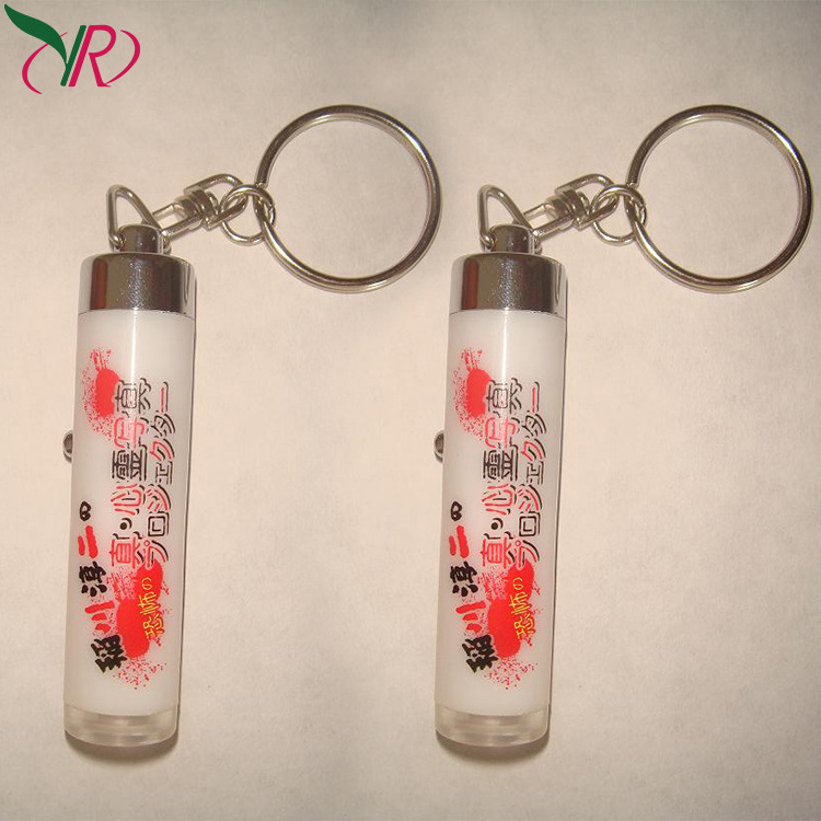 Wholesale Projection  Custom Logo  Gift Supply Blank Led Acrylic Lighter Led  key chain