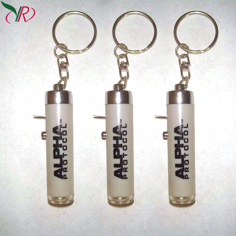 Wholesale Projection  Custom Logo  Gift Supply Blank Led Acrylic Lighter Led  key chain