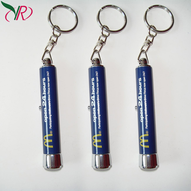 Wholesale Projection  Custom Logo  Gift Supply Blank Led Acrylic Lighter Led  key chain