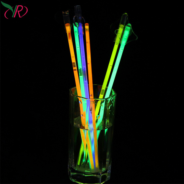 Free Samples Glow Stick Neon Fluorescence Lollipop Intubation Glow Light Stick/Lollipop Dedicated Fluorescence Stick Leuchtstab