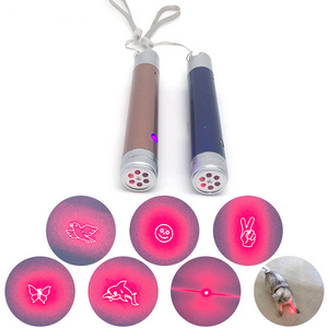 Chargeable 6 in 1 Gadgets Of Play Pet Laser Interactive Toy Cat Laser Pointer Cat Toys Pet Laser Light Pointer