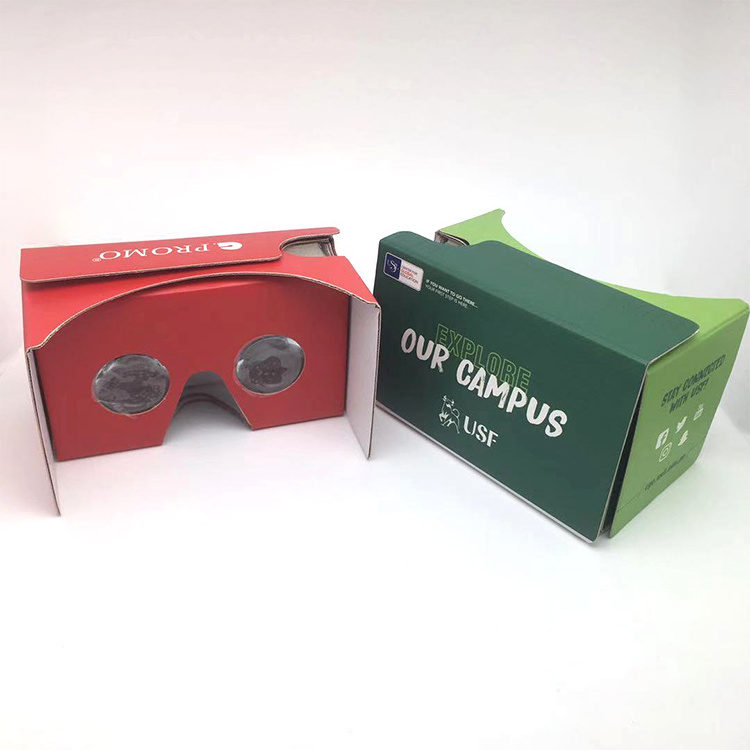 Newest portable custom google cardboard 3d vr glasses with envelope packing goole cardboard vr Glasses google cardboard v2