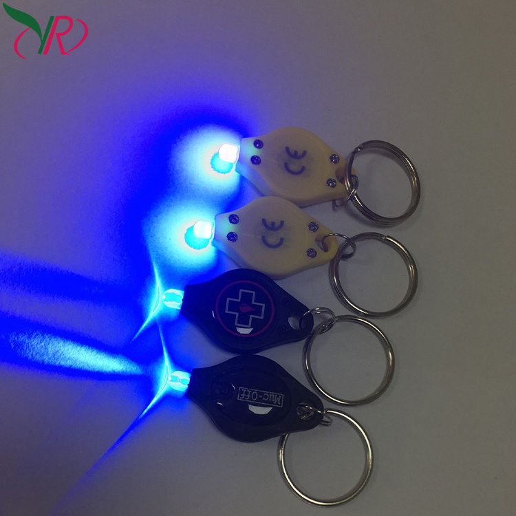 UV Mini LED Keychain Flashlight Black light UV Lights Key chain Light Torch