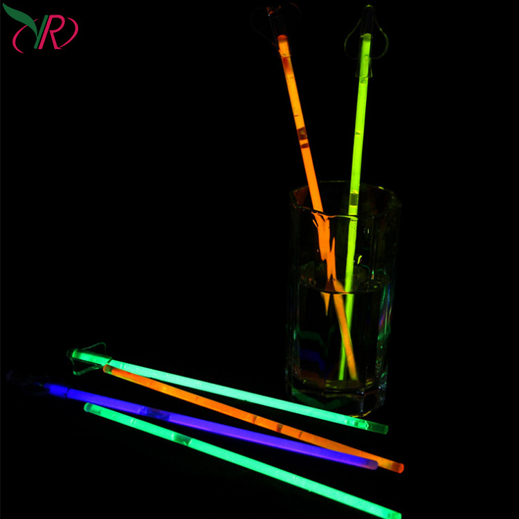 Free Samples Glow Stick Neon Fluorescence Lollipop Intubation Glow Light Stick/Lollipop Dedicated Fluorescence Stick Leuchtstab