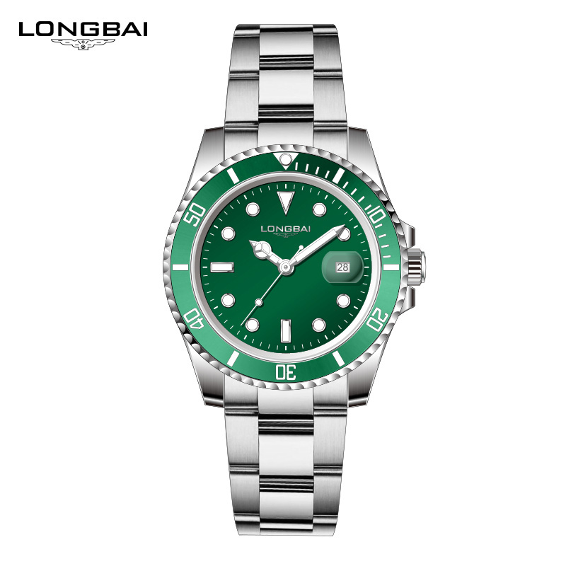 LONGBAI Factory Manufacturer Watch Simple Sailor Stainless Steel Brand Men Quartz Wrist Watch Classic Watch