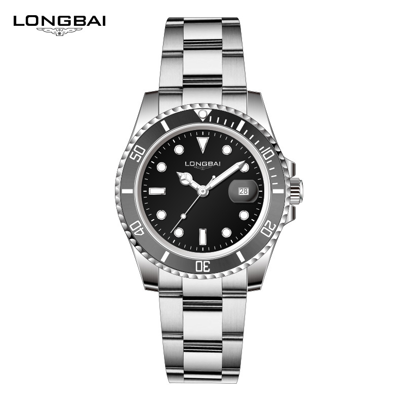 LONGBAI Factory Manufacturer Watch Simple Sailor Stainless Steel Brand Men Quartz Wrist Watch Classic Watch