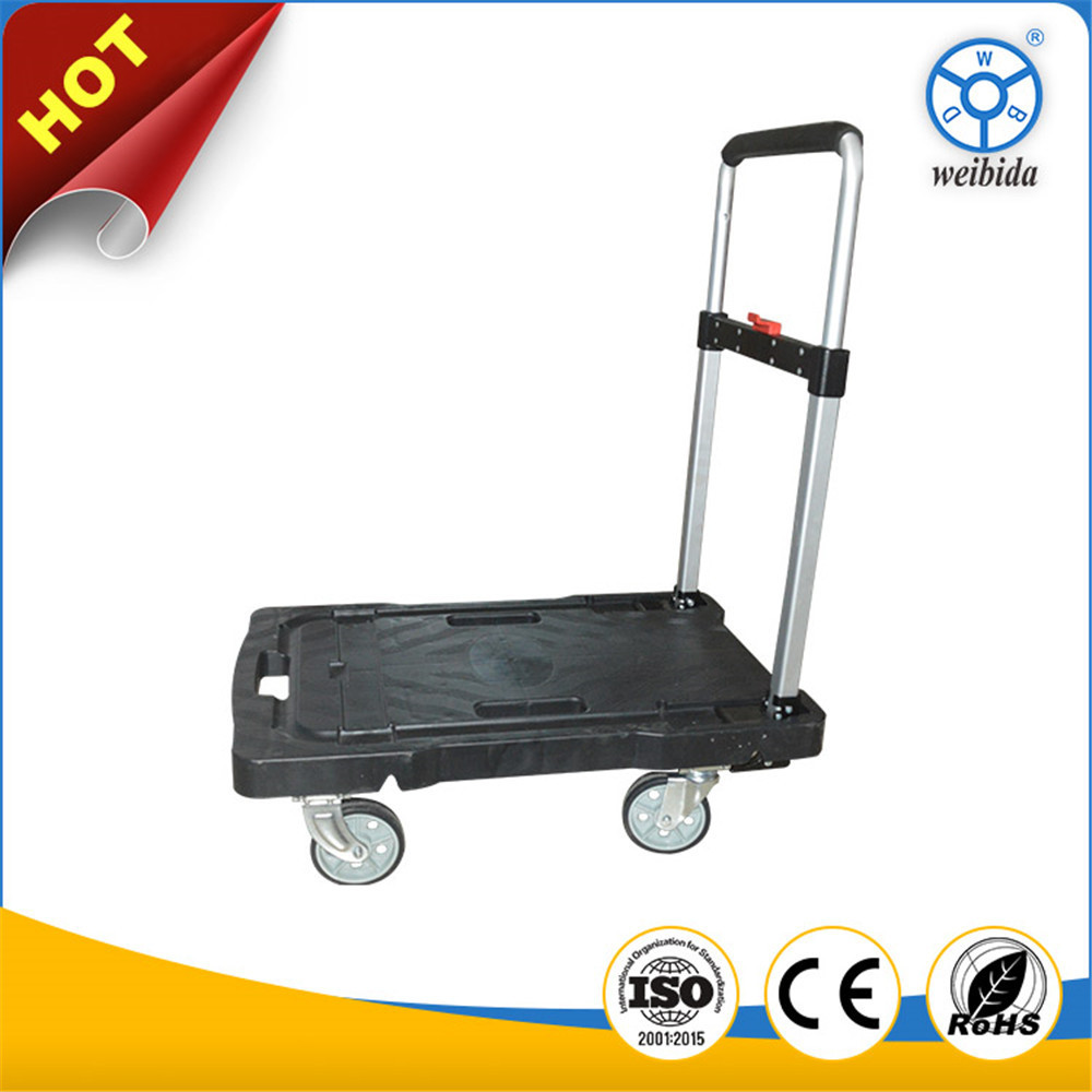 WBD heavy duty trolley 150kg push carts folding hand trolly