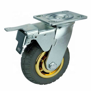 WBD 230Kg - 300Kg Swivel Locking Rubber Wheel Caster Heavy Duty