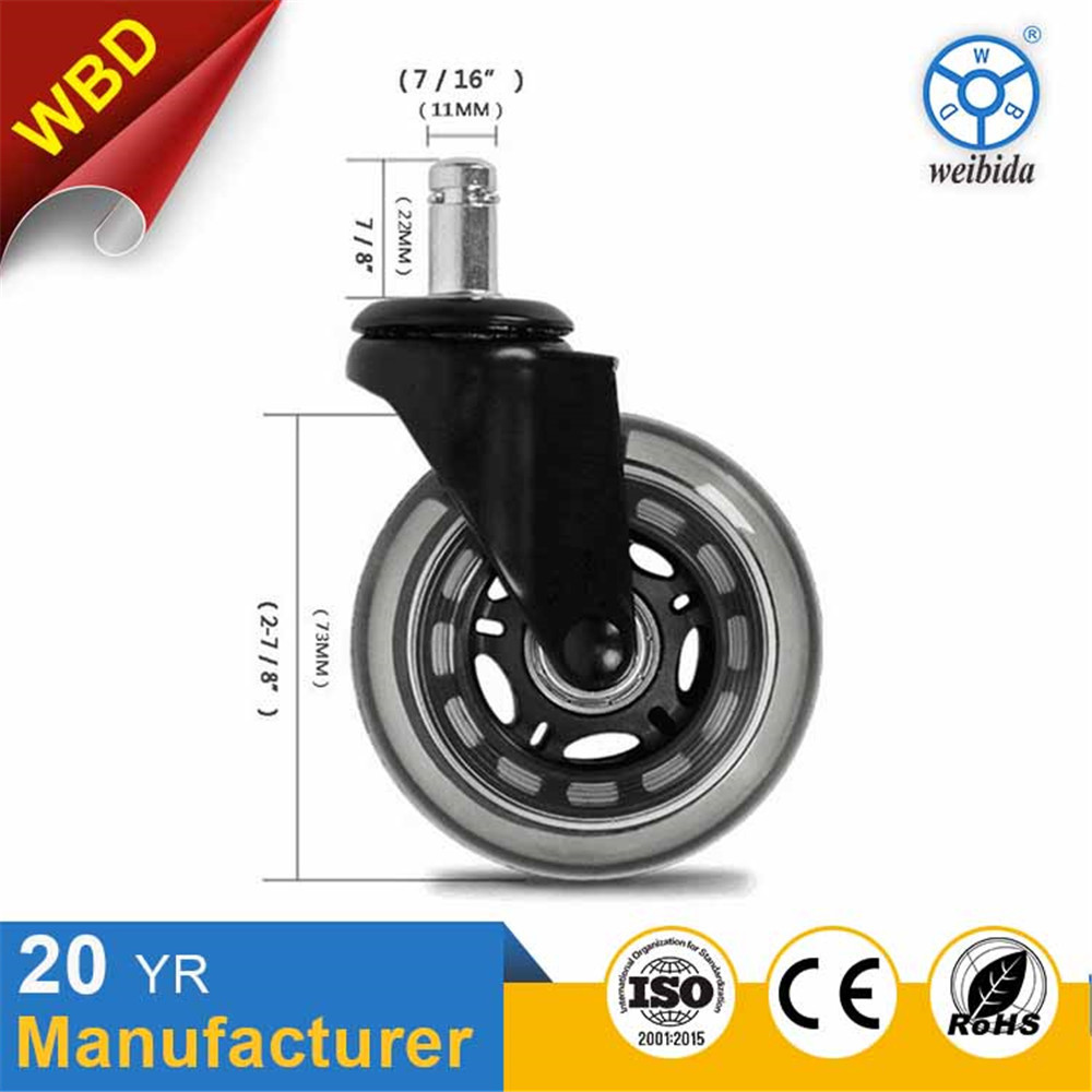 WBD 3Inch Pu Castor Wheel Rollerblade Caster Wheels