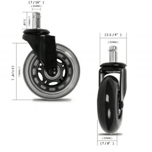 WBD 3Inch Pu Castor Wheel Rollerblade Caster Wheels