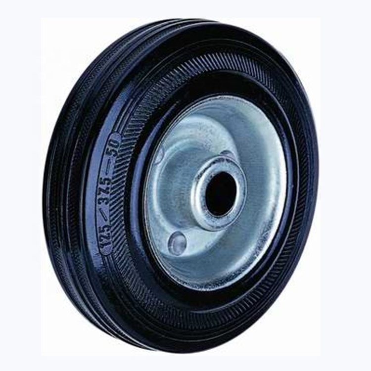 WBD wholesale price industrial caster black REPLACEMENT Rubber garbage bin wheel and caster