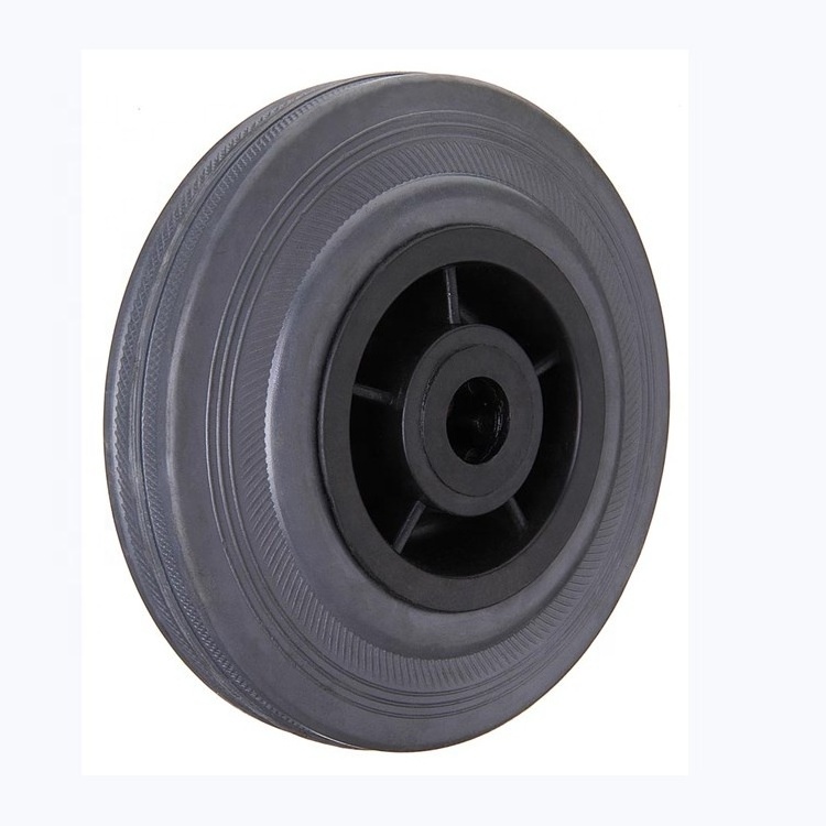 WBD wholesale price industrial caster black REPLACEMENT Rubber garbage bin wheel and caster