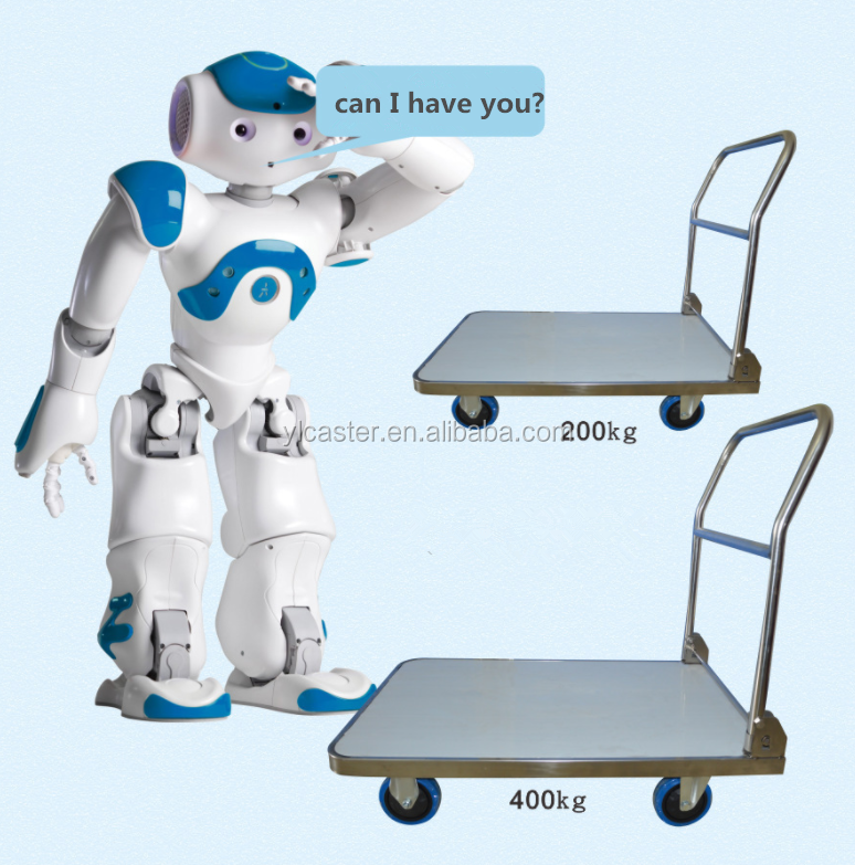 304 400kg waterproof stainless steel folding platform 150kg trolley