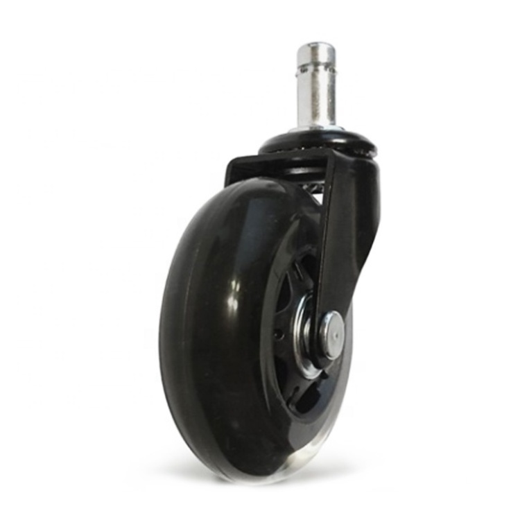 WBD 40-75Mm Threaded Stem Roller PU Office Chair Caster  Wheels