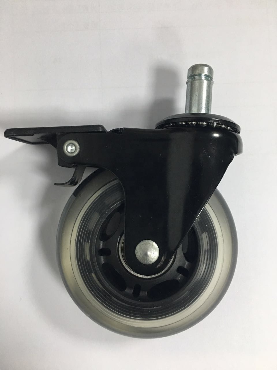 WBD 40-75Mm Threaded Stem Roller PU Office Chair Caster  Wheels