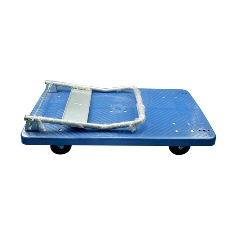 Folding Plastic Platform Multifunction Cart Trolley On Wheels