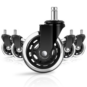 3 Inch Heavy Duty Casters Rubber Office Chair Wheels Office Chair Caster