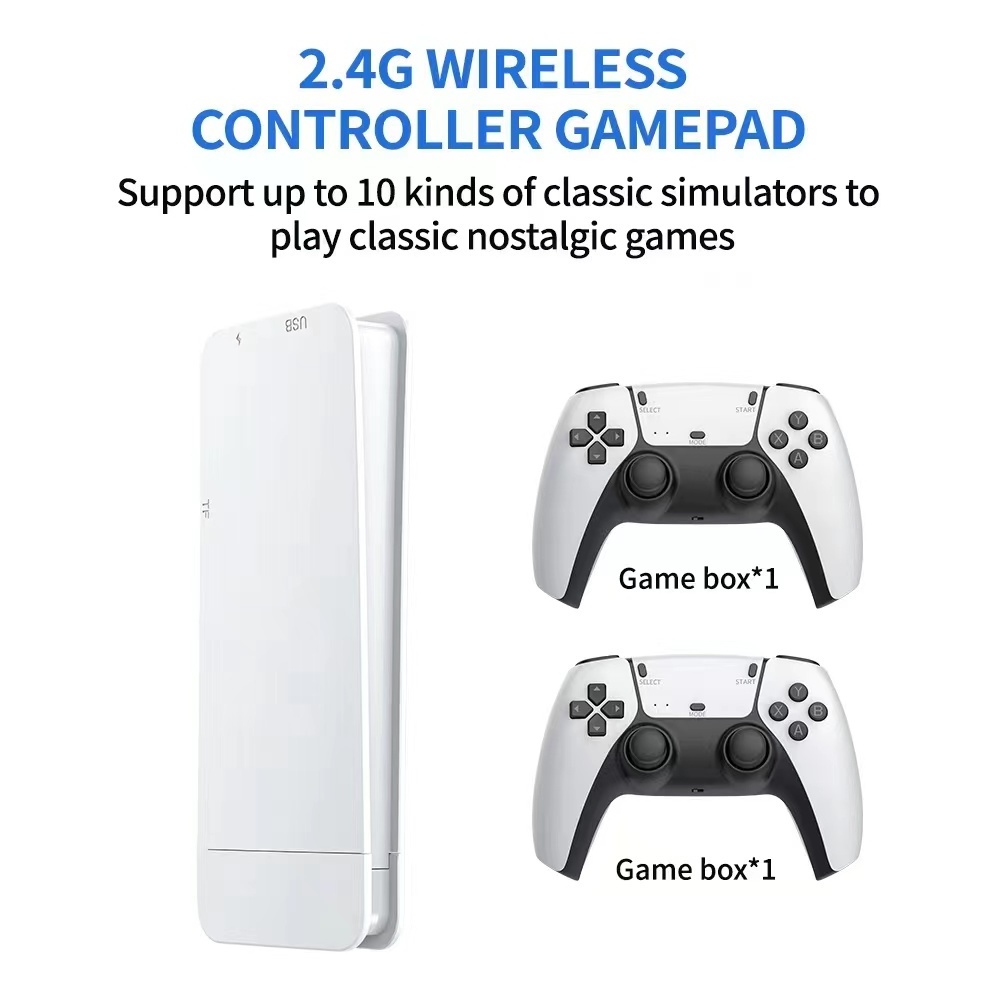 M15 Game Box Console TV HD MI 4K Game Console for PS1 with 2.4G Doubles Wireless Controller Video Game Consoles