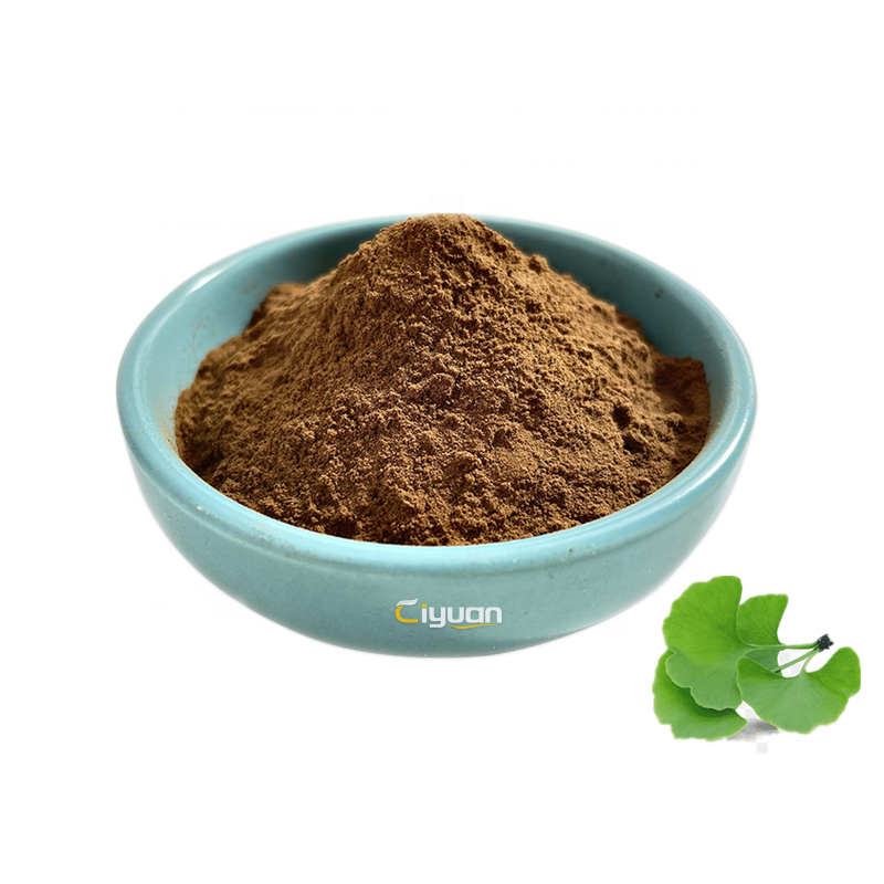 Ciyuan Bio Factory 100% Pure Ginkgo Biloba Extract Ginkgo Leaf Powder OEM Capsules