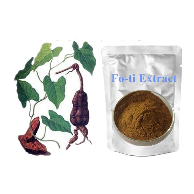 Natural Polygonum Multiflorum Extract Tuber Fleeceflower Root(HE SHOU WU) Powder For Black Hair Shampoo