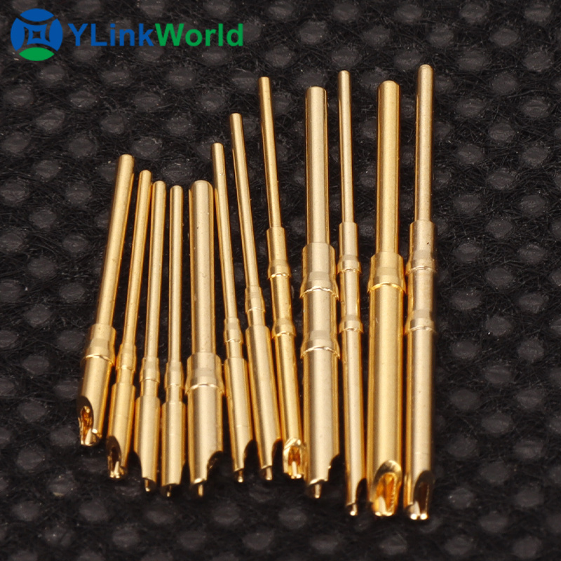 Customization High Quality Connectors Male Female Contact Terminals Pins Brass Pogo Pin Spring Contact Pin Factory