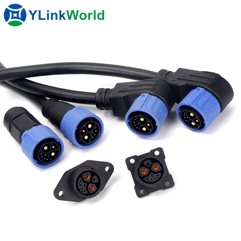 M25 Waterproof Cable Electric Connector PA66 Circular Connector IP67 Water Proof Marine Fisher Connector Factory