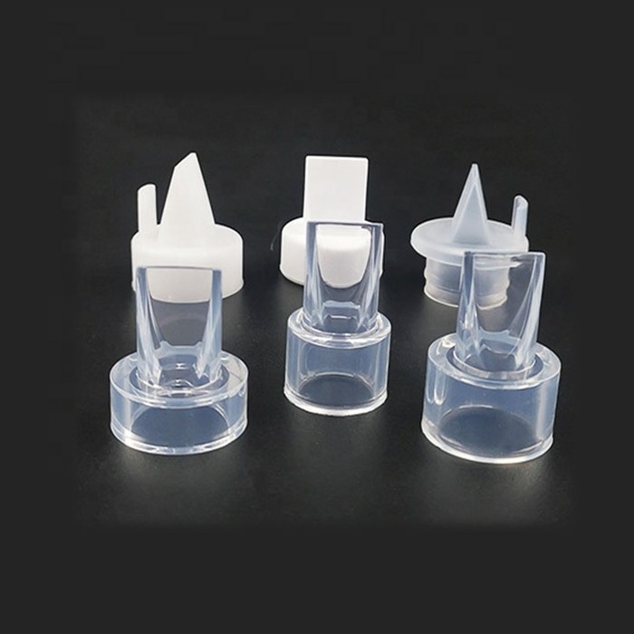 Food grade white transparent BPA free silicone duckbill valve breast pump valve for breast pumps