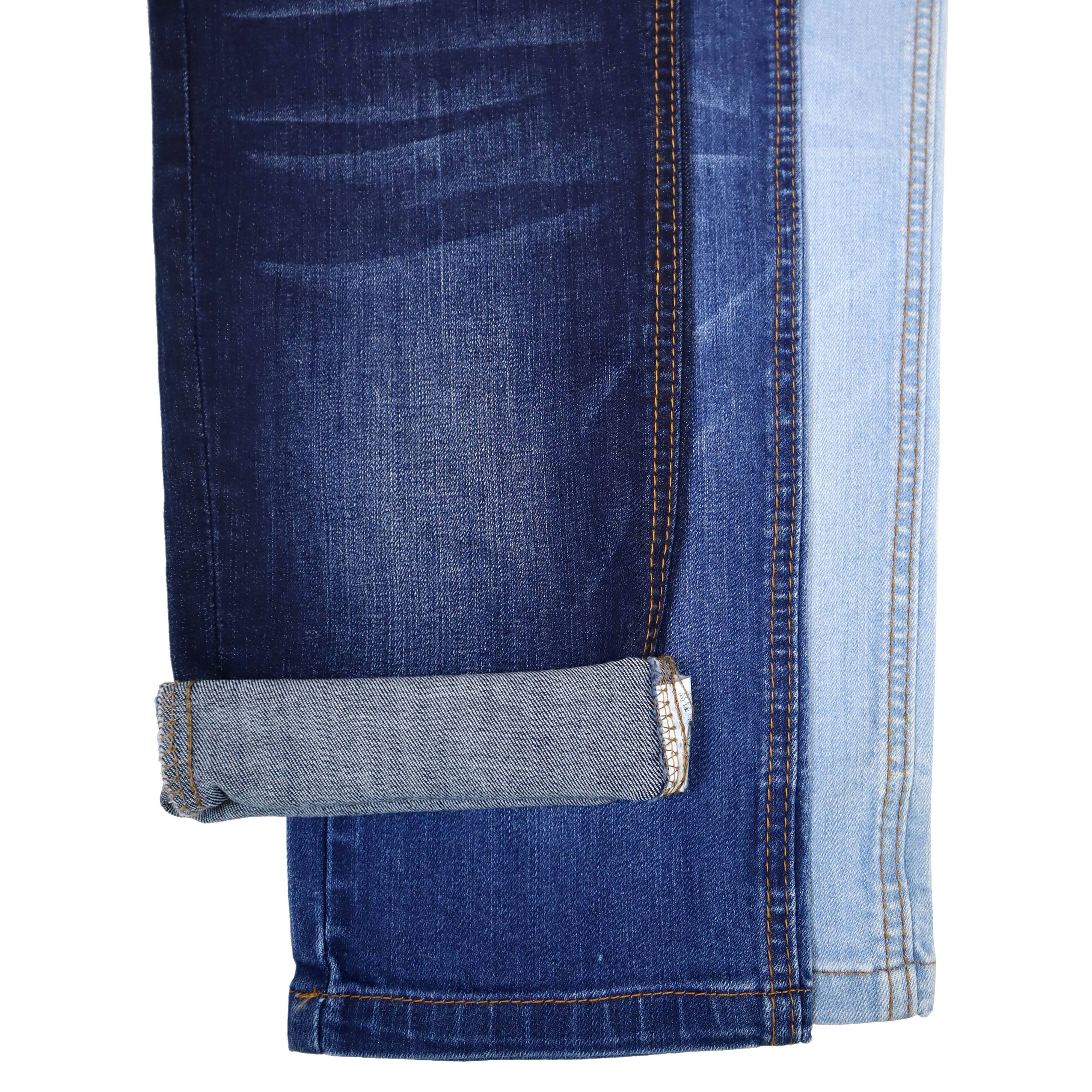 CF-K0825T 93%cotton 6%polyester 1%spandex poly stretch woven hemp denim fabric stretch woven hemp denim fabric