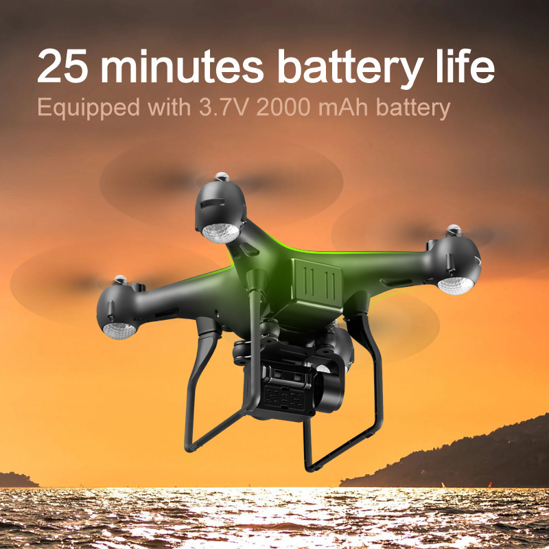 2021 6-Axis without GPS Drones 90 Degree ESC 4k Rotate Camera quadcopter UAV 150m Fly Racing Drone Professional