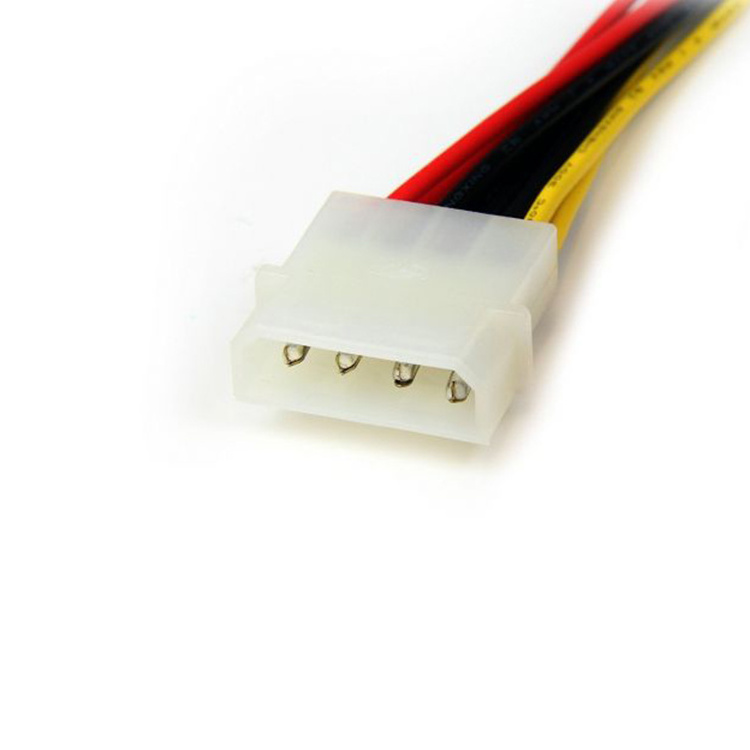 YXY SATA Power Cable Splitter Molex 4pin to Serial ATA 15pin x 2 Male Female Y Hard Drive Cables