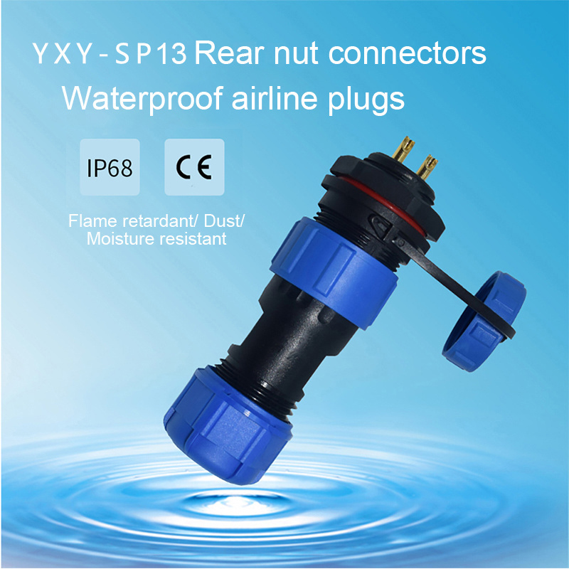 IP67 Waterproof SP13 SP17 SP21 IP68 male and female plug socket 2 pin 3 pin 8pin cable Wire Cable Connectors