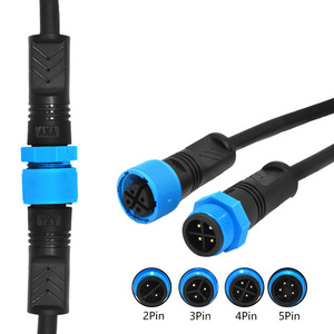 YXY M14 connector 4 pin connector cable male female IP68 Waterproof connector for LED light