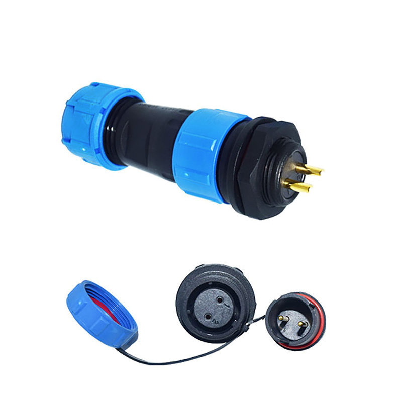 IP67 Waterproof SP13 SP17 SP21 IP68 male and female plug socket 2 pin 3 pin 8pin cable Wire Cable Connectors