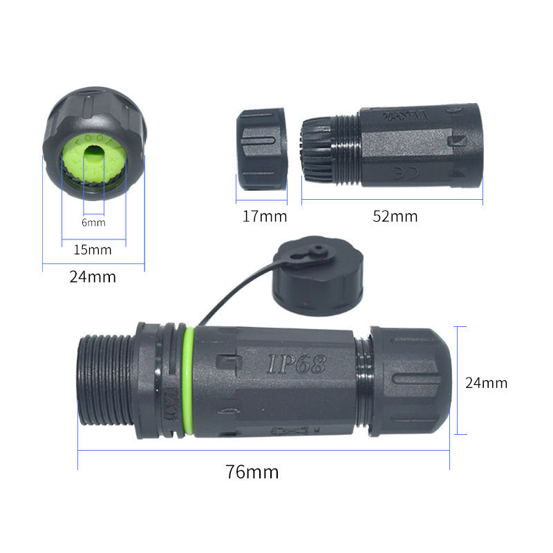 YXY Ip68 waterproof rj45 extension converter Male female electric connector M20 shielded coupler for Outdoor